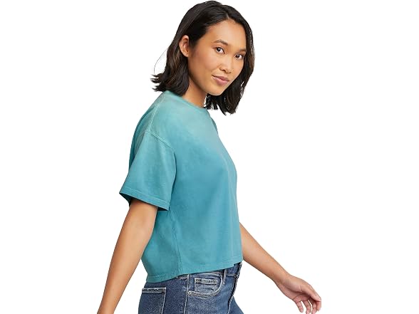 Hanes Women (M) T-shirt Spanish Moss Fake Ombre