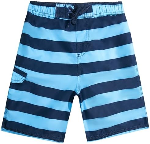 Kanu Surf Little Boys Troy Quick Dry Beach Swim Trunk, Troy Navy/Blue, Medium (5/6)