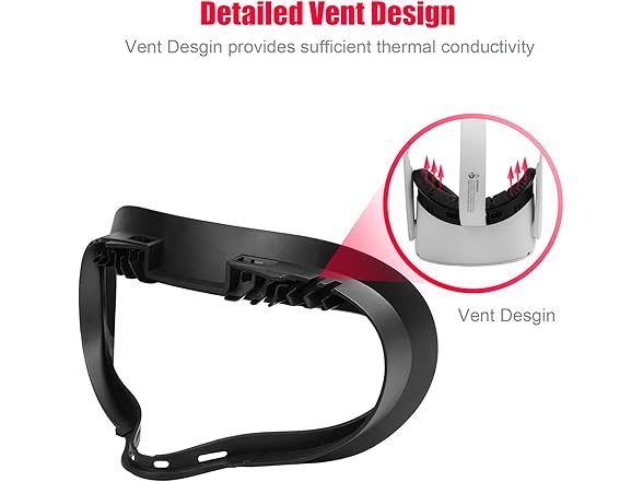 VR Facial Interface and Foam Replacement Set for Oculus Meta Quest 2