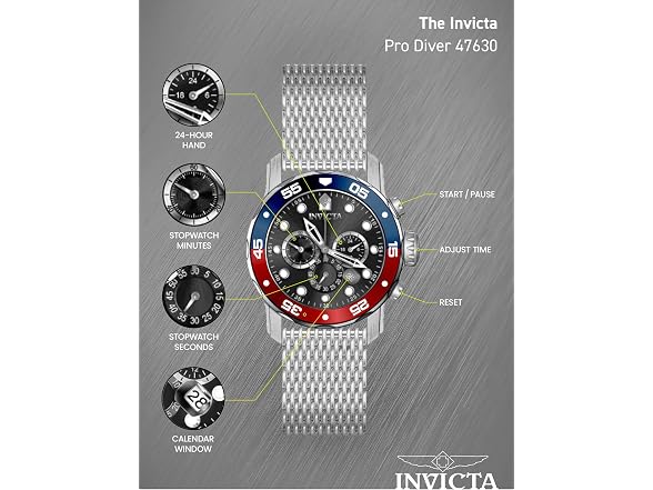 Invicta 47630 Pro Diver Chronograph Watch
