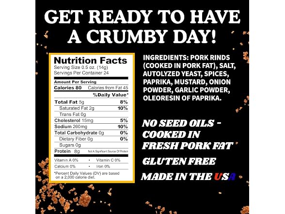 Pork King Good Low Carb Keto Diet Pork Rind Breadcrumbs!