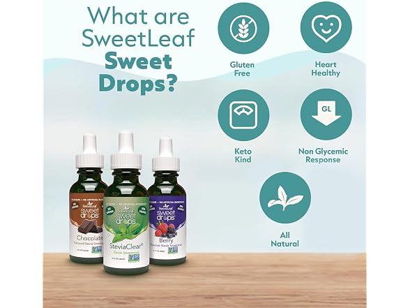 12PK SweetLeaf Sweet Drops - Flavored Stevia