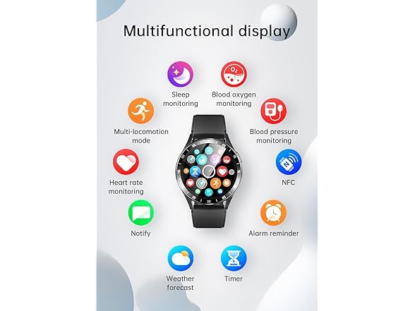 GTSolonia Smart Watch with Earbuds