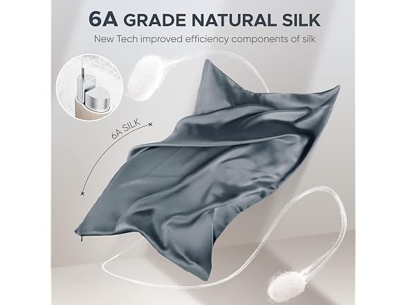 CAAIR 100% Pure Mulberry Silk Pillowcase