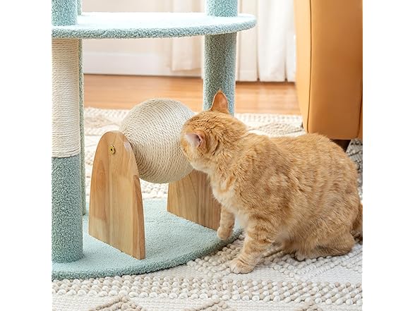 Kitty City Triple Perch Wooden Cat Tower
