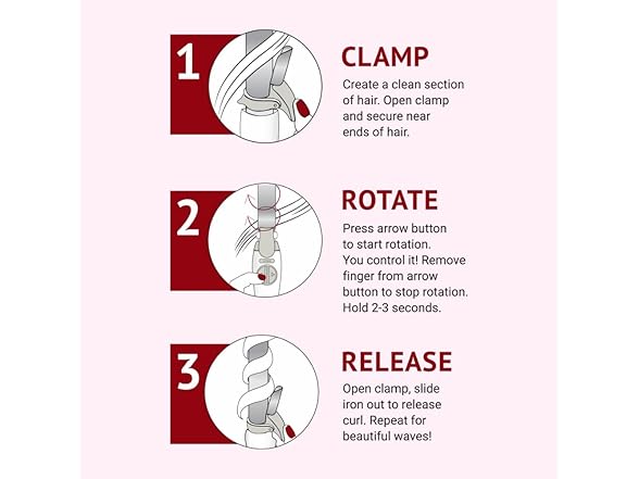 The Beachwaver Co. Beachwaver B1 Rotating Curling Iron - Red Glitter |