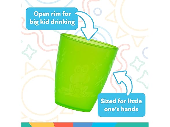 Nuby Plastic Fun Drinking Tumblers