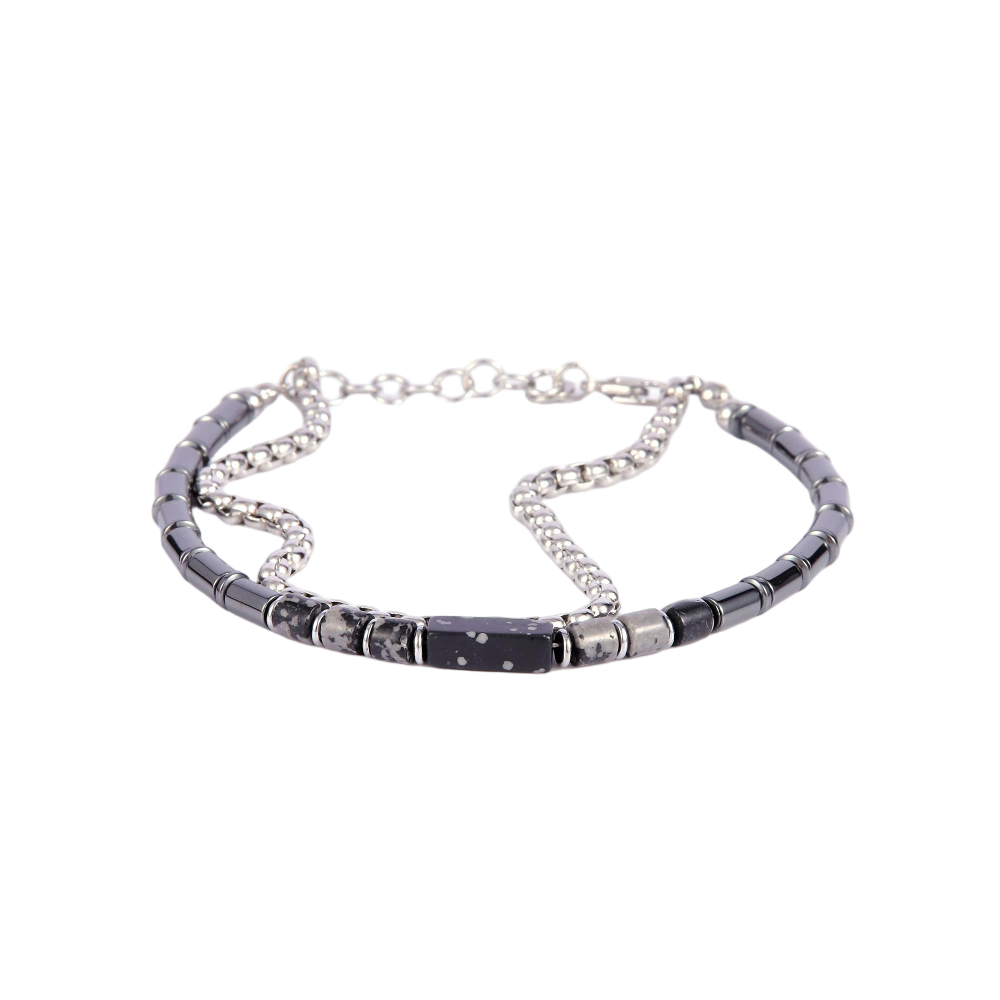Mens Hematite Bead Bracelet - Gallery 18