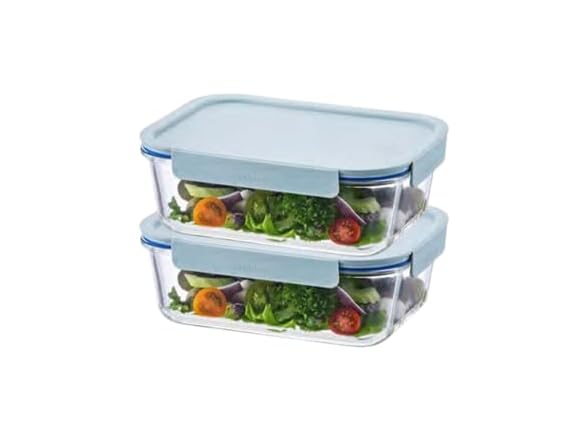 LocknLock The Clear Heat-Resistant Glass Food Set 4Pc