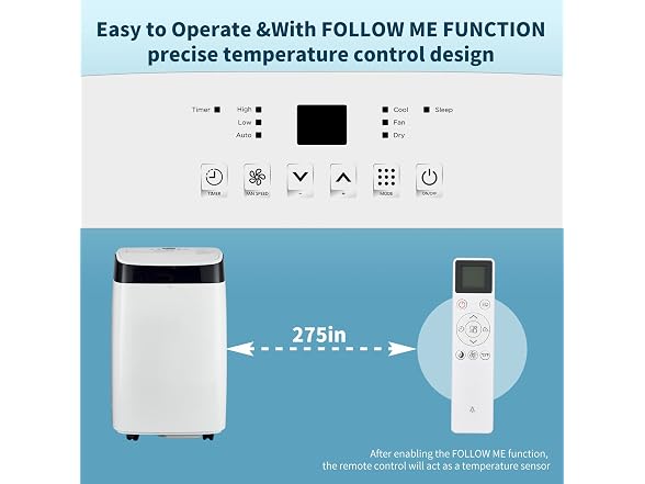 Jojoka 10000 BTU 450sqft Portable Air Conditioner