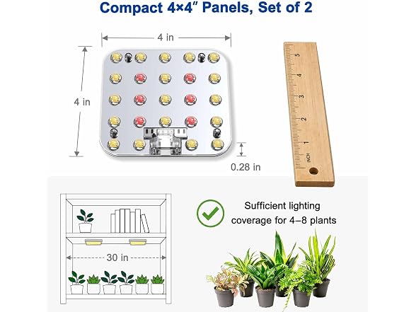 DOMMIA Under Shelf Grow Light Dimmable