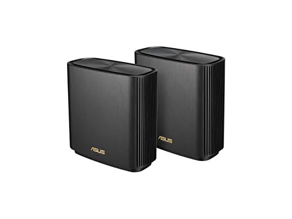 ASUS ZenWiFi AX Tri-Band Mesh WiFi 6 System (XT8) - 2 Pack, Black