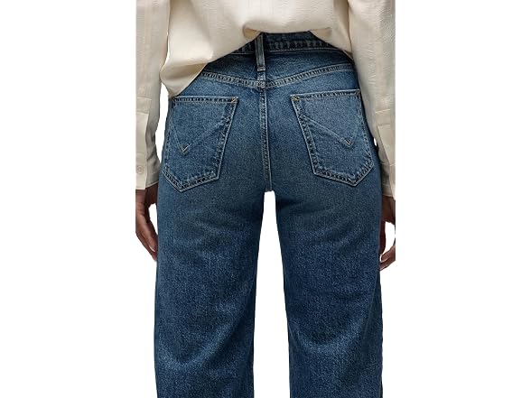 HUDSON Women's Rosie High-Rise Wide Leg Ankle Jean