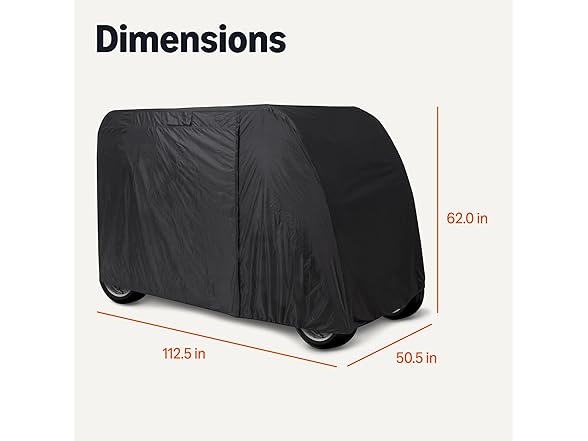 Amazon Basics Golf Cart Cover Water Resistant