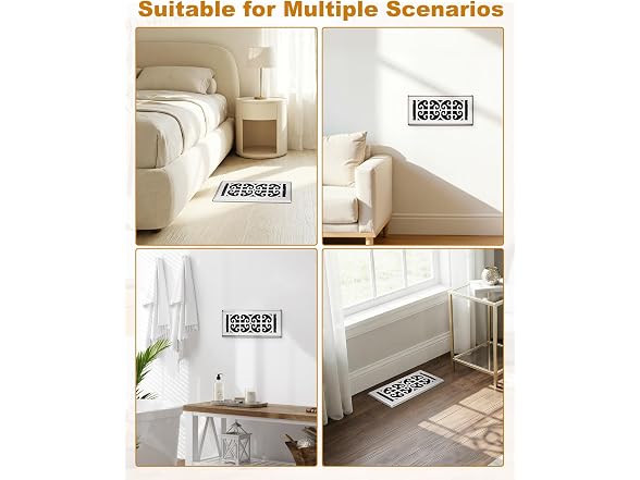 VE NI SCC Satin Nickel Floor Vent Covers