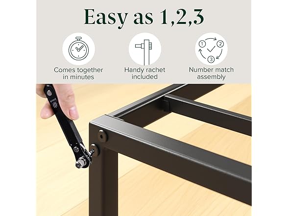 Zinus Lorelei 14" King Metal Platform Bed Frame