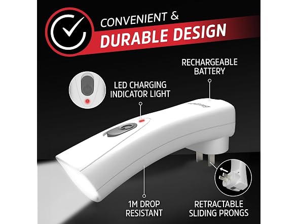 Energizer Weatheready Rechargeable LED Plug In Lights 3PK