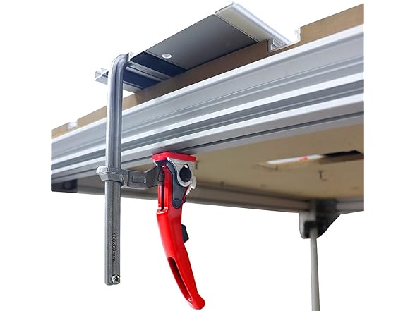 Quick Ratchet Track Saw Guide Rail Clamp