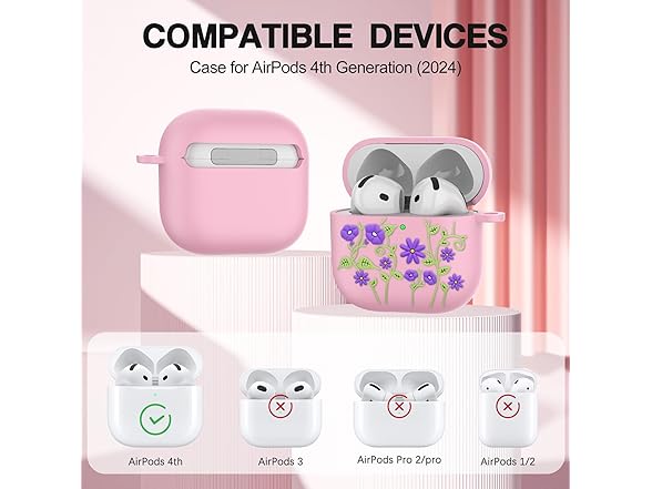 SGHLDE for AirPods 4th Gen Case Cover