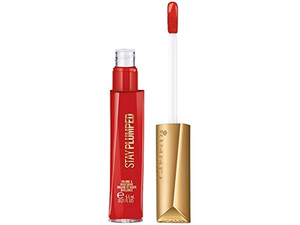 Rimmel Stay Plumped Lip Gloss, 500 Saucy, Pack of 1