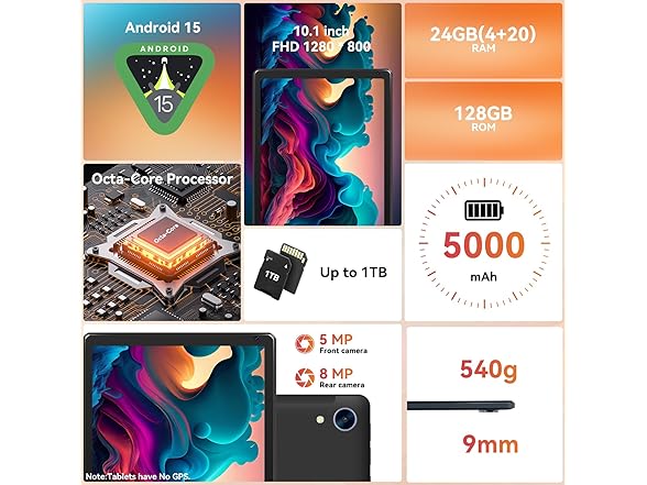 URAO C107 10.1" Android Tablet