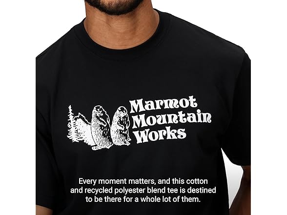 Marmot Mens MMW SS Logo Tee