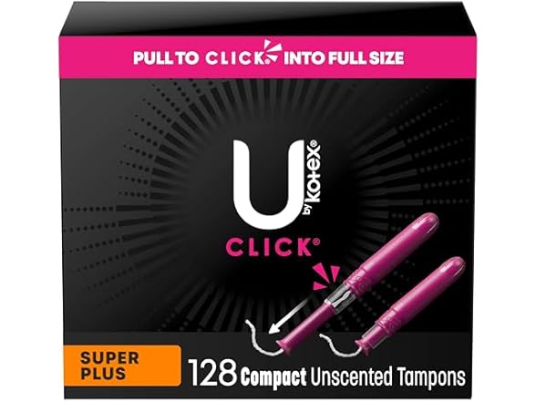U by Kotex Click Compact Tampons, Super