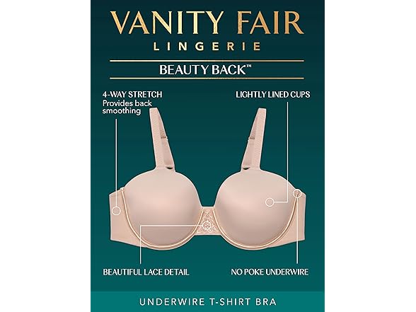 Vanity Fair Smoothing Bra 46D White