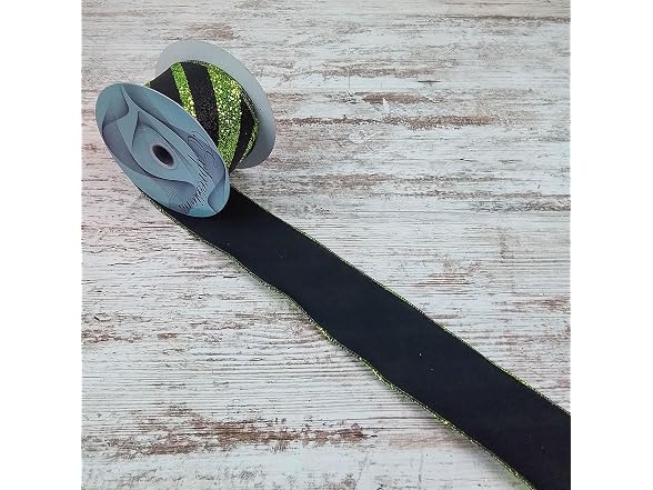 Black Lime Green Glitter Diagonal Stripe