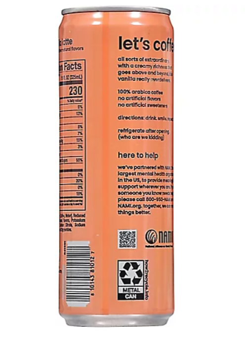 1CT We Are Happy Vanilla Latte Ready To Drink - Gallery 8