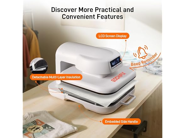 GOCHIFIX Heat Press Machine for T Shirts,