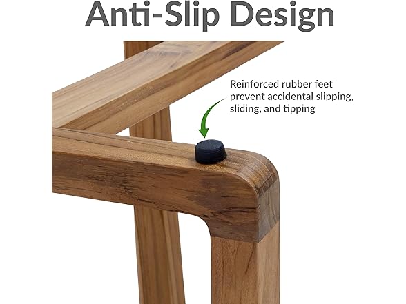 Sunnydaze 19" Teak Shower Bench Seat