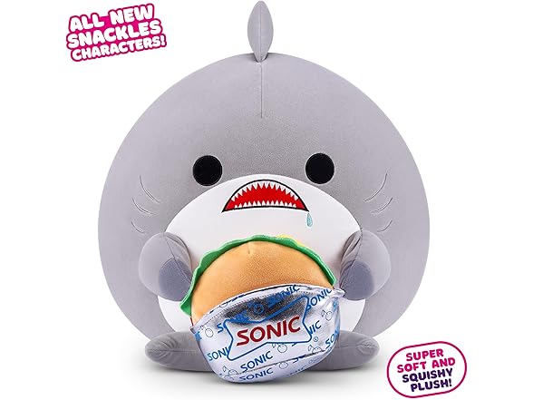 Snackles Series 2 8" Shark&Sonic Burger