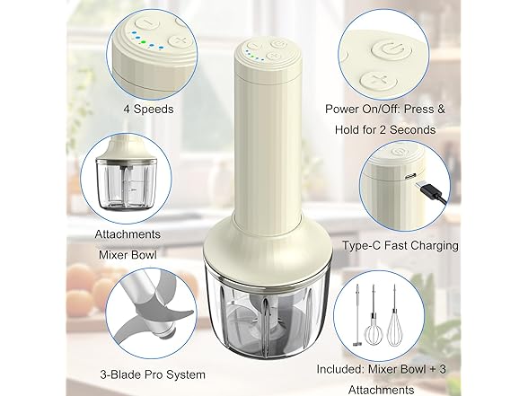 Handheld Mixer Electric Whisk