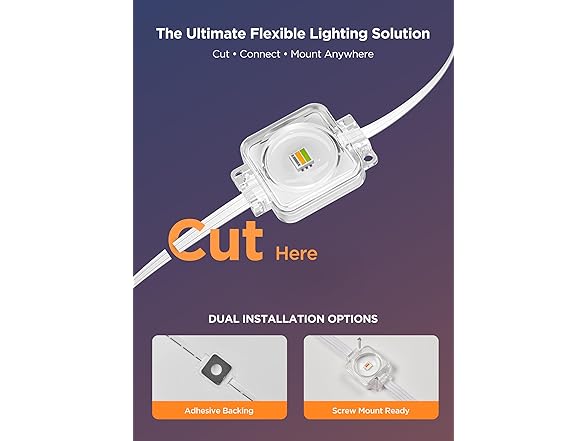 Brightown Permanent Outdoor Lights, 100Ft