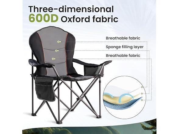 Suptinwear 2-Pack Oversized Camping Chair