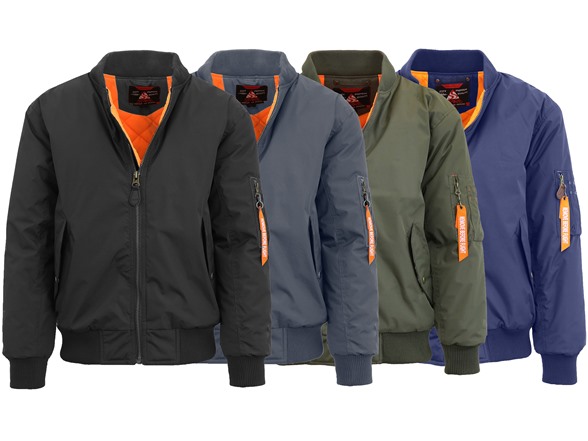 Mens Heavyweight Flight Bomber Jacket