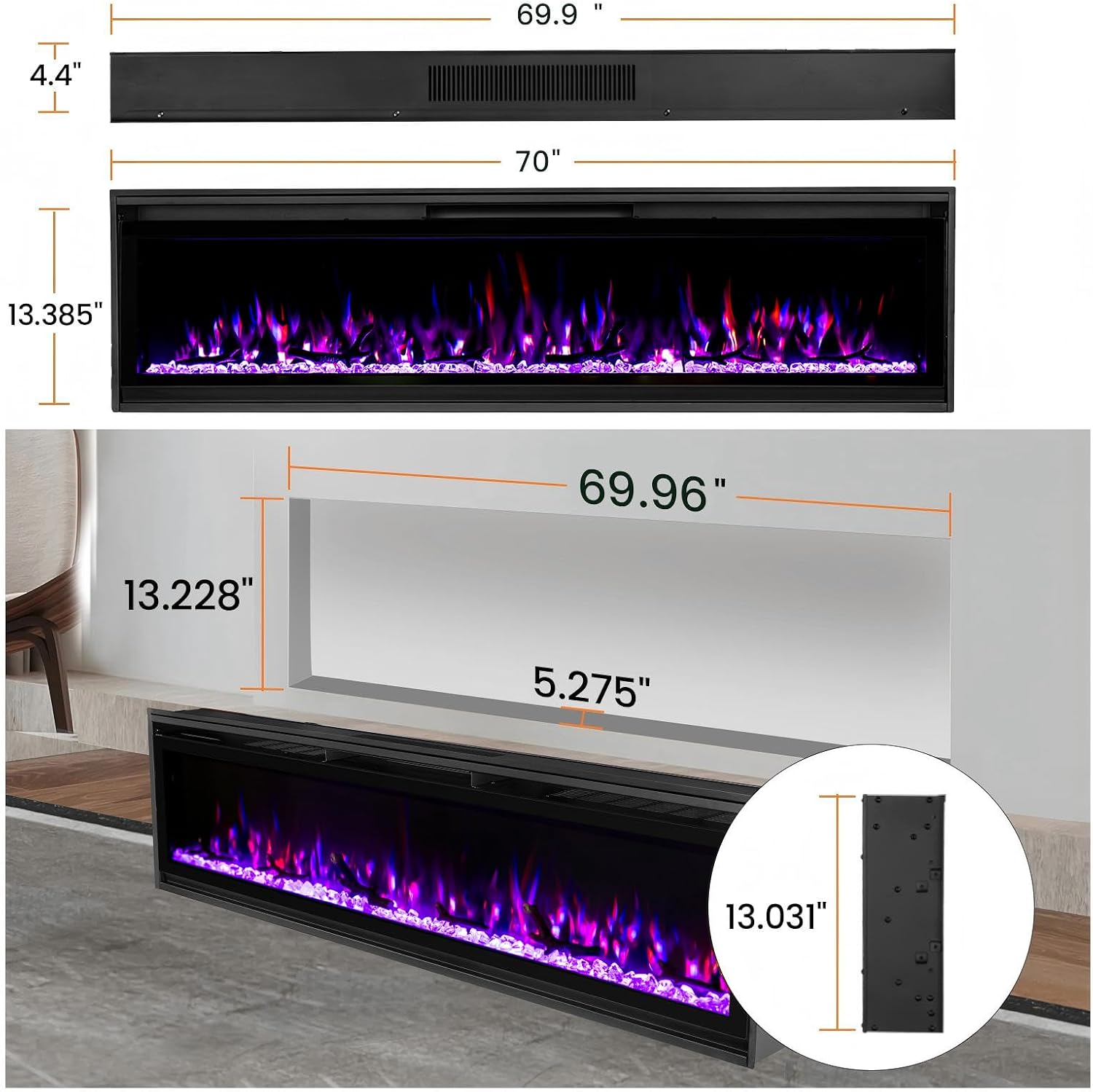 TaleBoy Insert Electric Fireplace - Gallery 20