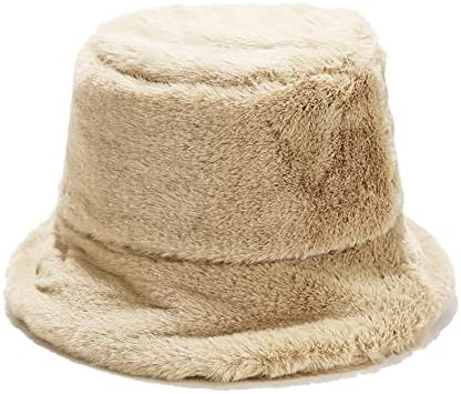 Women's Faux Fur Fuzzy Bucket Hat