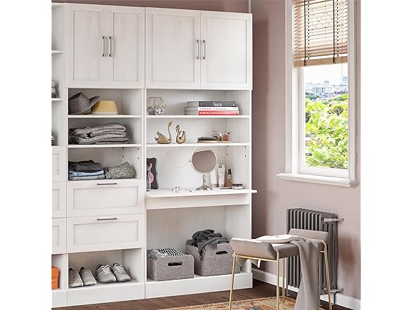 Elba Vanity Modular Closet Unit