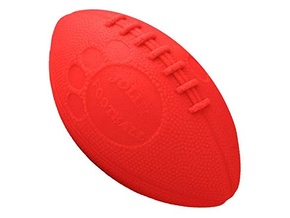 Jolly Pets Football Dog Toy, 8 Inches, Orange