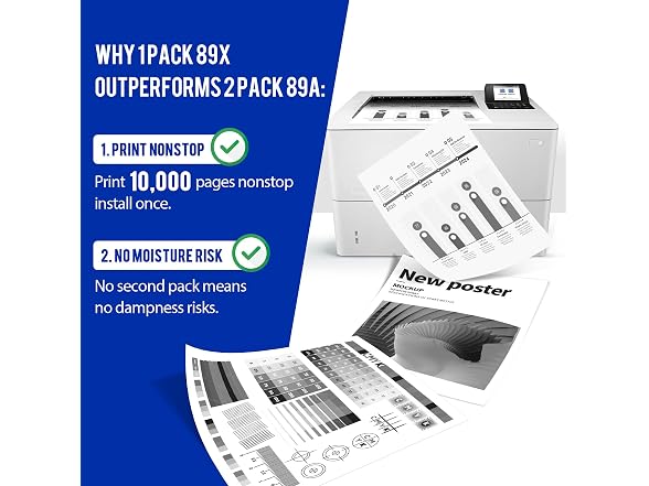 Valinkso CF289X 89X 89A Black Toner Cart