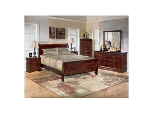 Alisdair Dark Brown Two Drawer Night Stand