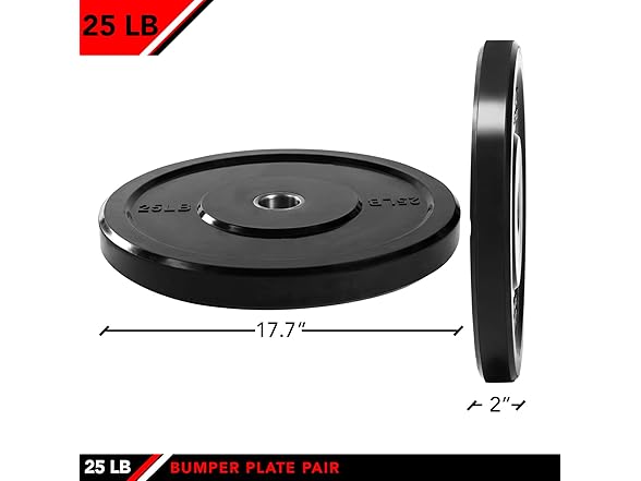 JFIT Olympic Bumper Weighted Plate