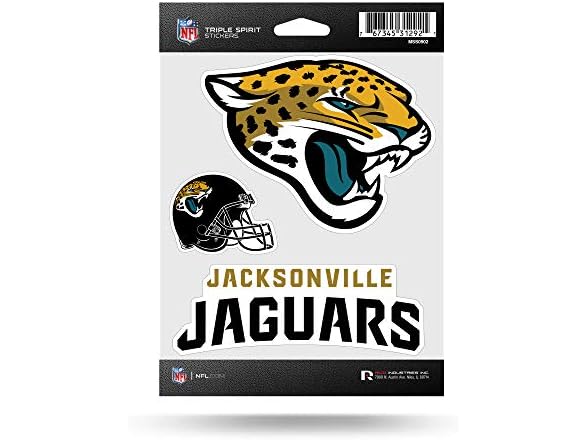 Jacksonville Jaguars Triple Spirit Sticker