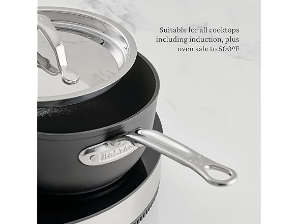 Hestan TITUM Fusion 2 Quart Nonstick Saucepan with Lid