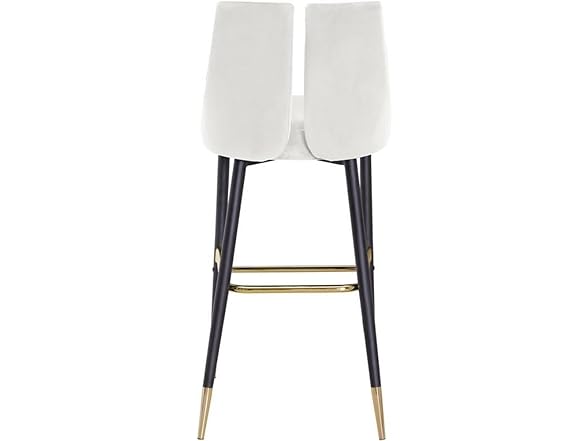 2Pk Sleek Velvet Upholstered Bar Stool