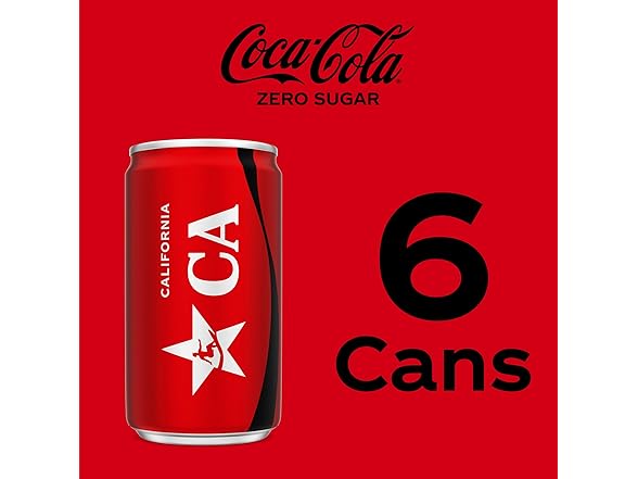 6PK Coke Zero Sugar Mini-Can 7.5 fl oz
