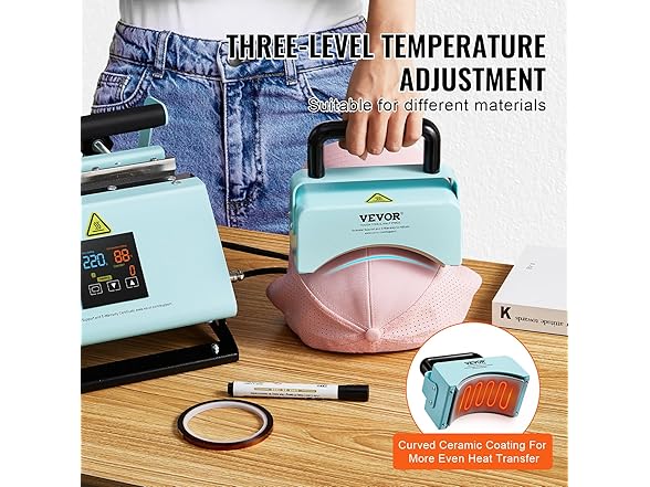 VEVOR 2 in 1 Tumbler and Hat Heat Press Machine