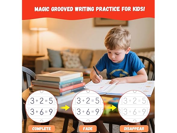 Grooved Writing Practice Books